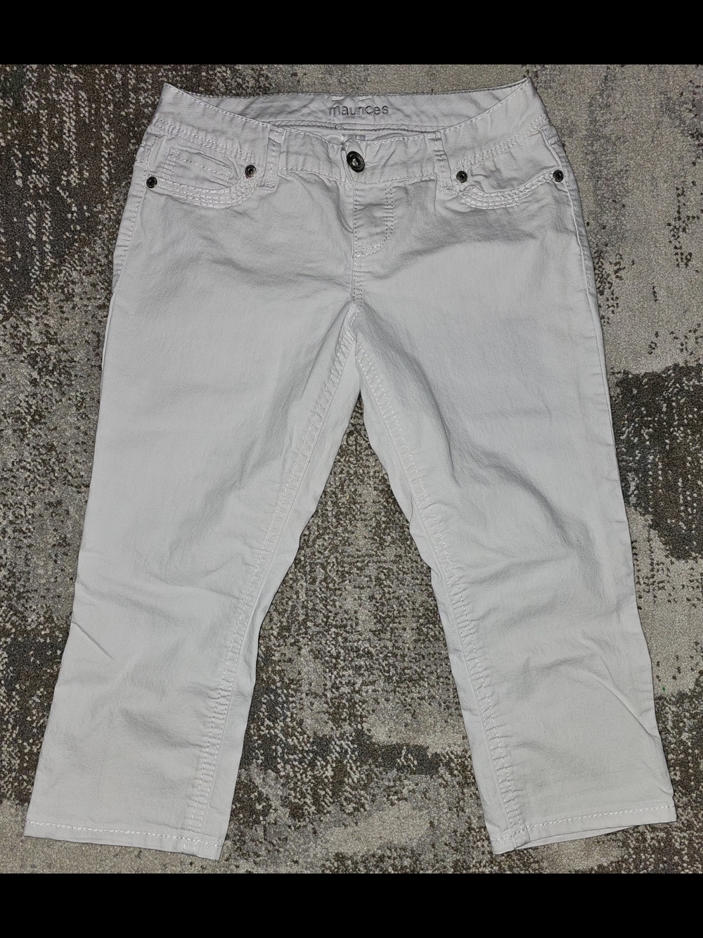 Maurices White Women's Jeans - Classic Cropped Fit